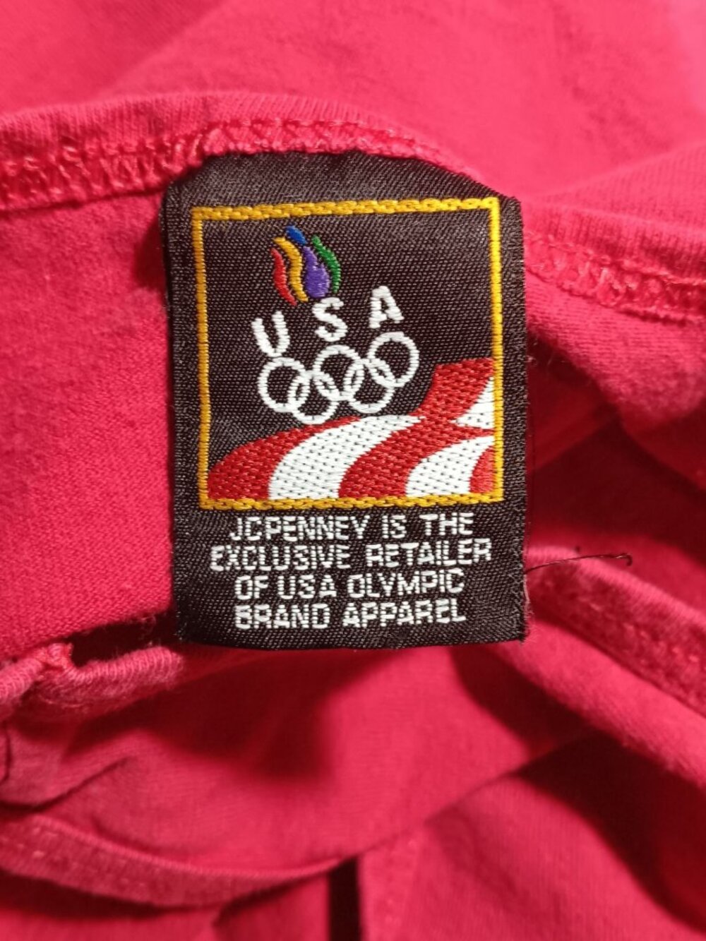 Vintage Men's T-shirt Tank XL 90's USA Olympics Sleeveless Cotton JCPenney Trash